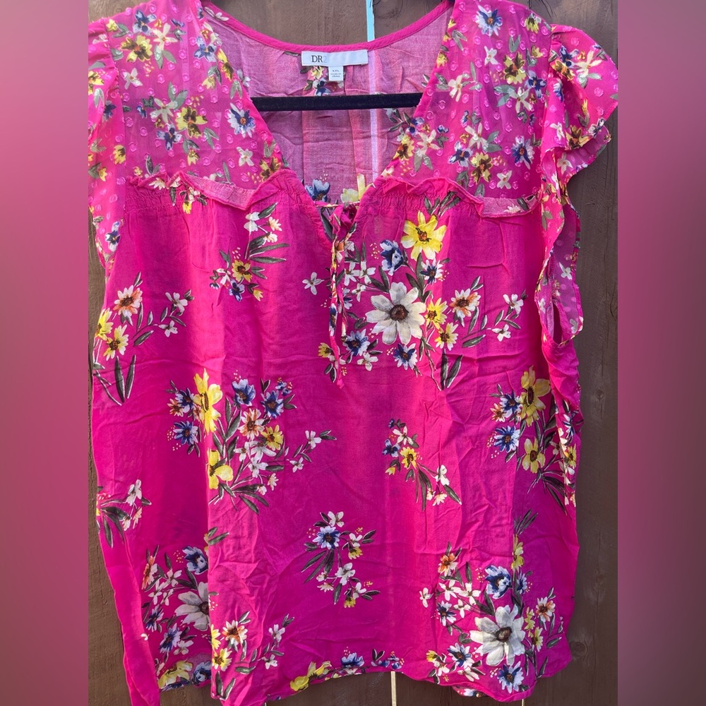 DR2 Pink Floral top